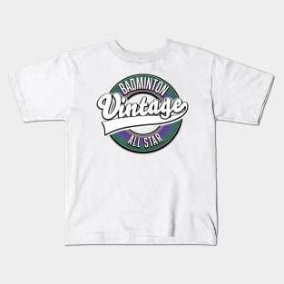 Badminton Vintage All Star Logo Kids T-Shirt